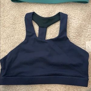 Evolve navy sports bra
